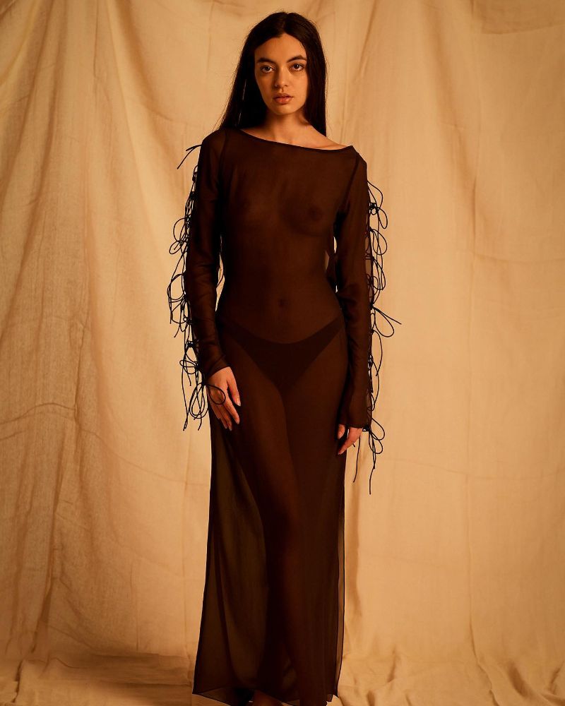 Sheer maxi dress