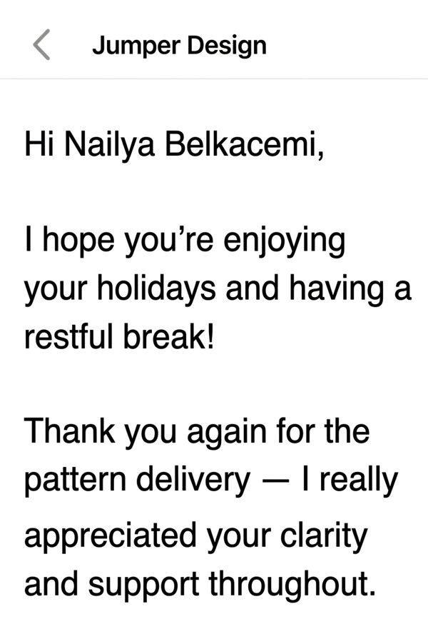 Original message from Jumper Design